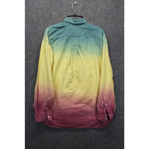 Polo Ralph Lauren tie-dye cotton Button shirt Womens 16 - Picture 2 of 6